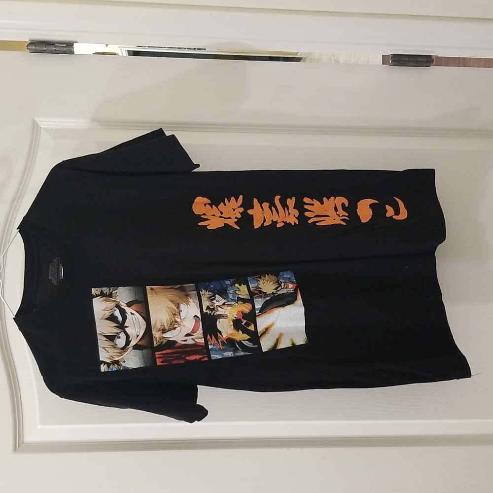 My Hero Academia Black Graphic T-Shirt Size M